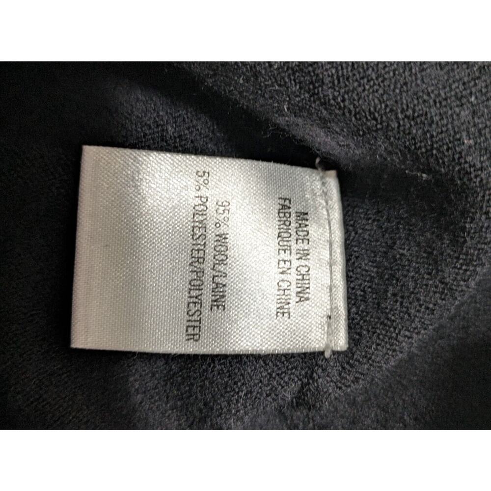 Theory Dress Wool Striped Black Gray Striped‎ Stretch Medium Mini Long Sleeve - Picture 4 of 8